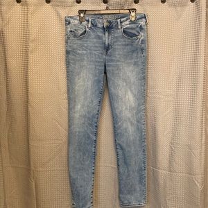 American Eagle skinny jeans acid wash
